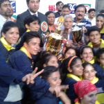 Jubilant UWHA with CM Cup