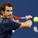 Andy Murray in action against Ivan Dodig