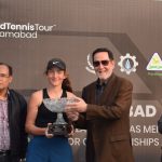 thumbnail_Leyla Nilufer Elmas (TUR) received winning trophy from Mr. Salim Saifullah Khan President PTF